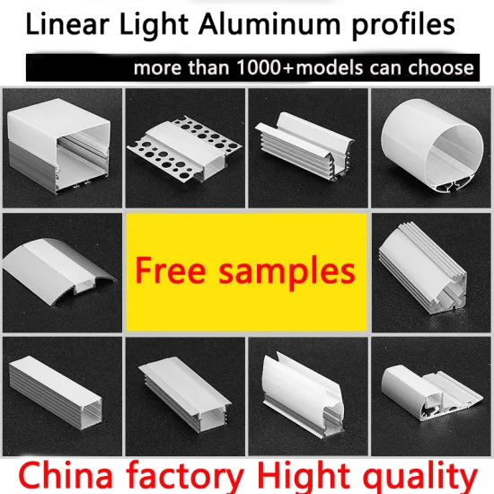 SMD 2835 유연한 LED 스트립 U자형 채널 하우징 알루미늄 합금 압출 LED 프로필 조명이 포함된 캐비닛 조명